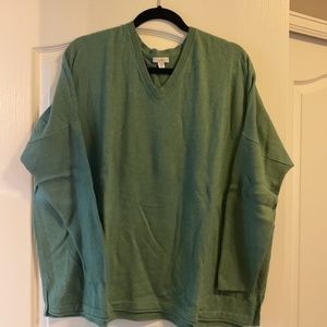 plus size pullover Kelly green sweater